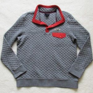 Patagonia Cotton Quilt Snap-T Pullover Grey Size L